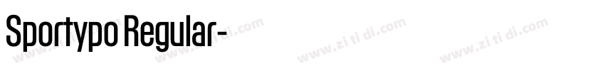 Sportypo Regular字体转换 Sportypo Regular字体转换